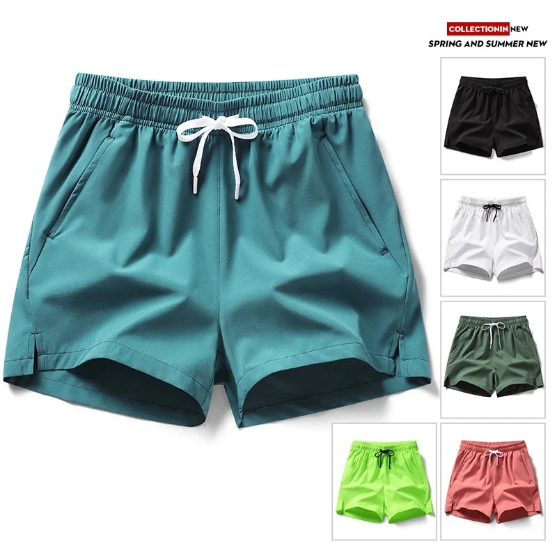 2024 summer hot selling sports shorts, running pants, three piece pants, men's and women's zippered pockets, couple's short